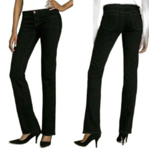 J Brand Jeans Womens Sz 27 Almost Black‎ Straight Leg Skinny Cigarette stretch